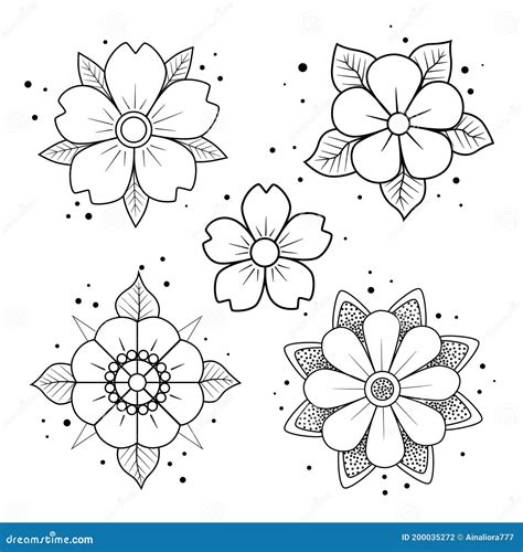 flower tattoo outline|traditional flower tattoo designs.